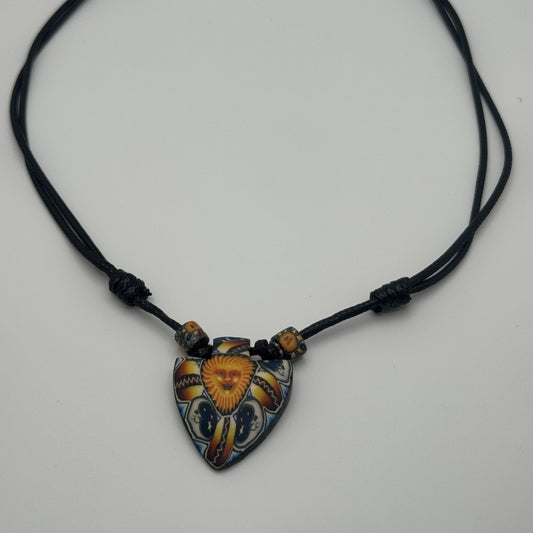 Southwest Sun Face Arrowhead Pendant Necklace