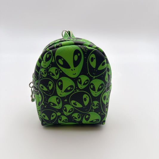 Mini Alien Backpack Coin Pouch Keychain