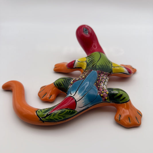 Talavera Hand-Painted Gecko Wall Decor