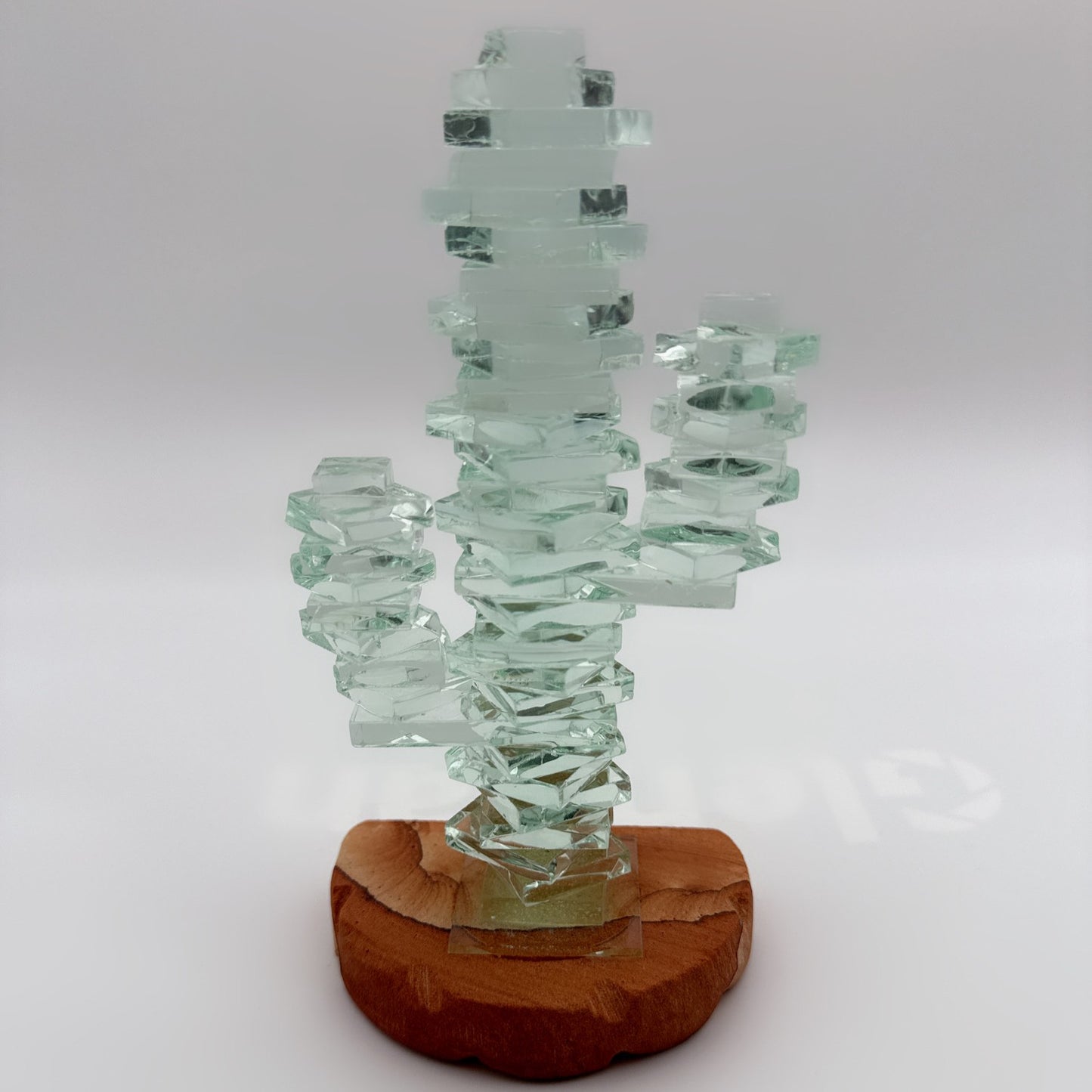 Arizona Glass Saguaro Cactus Sculpture