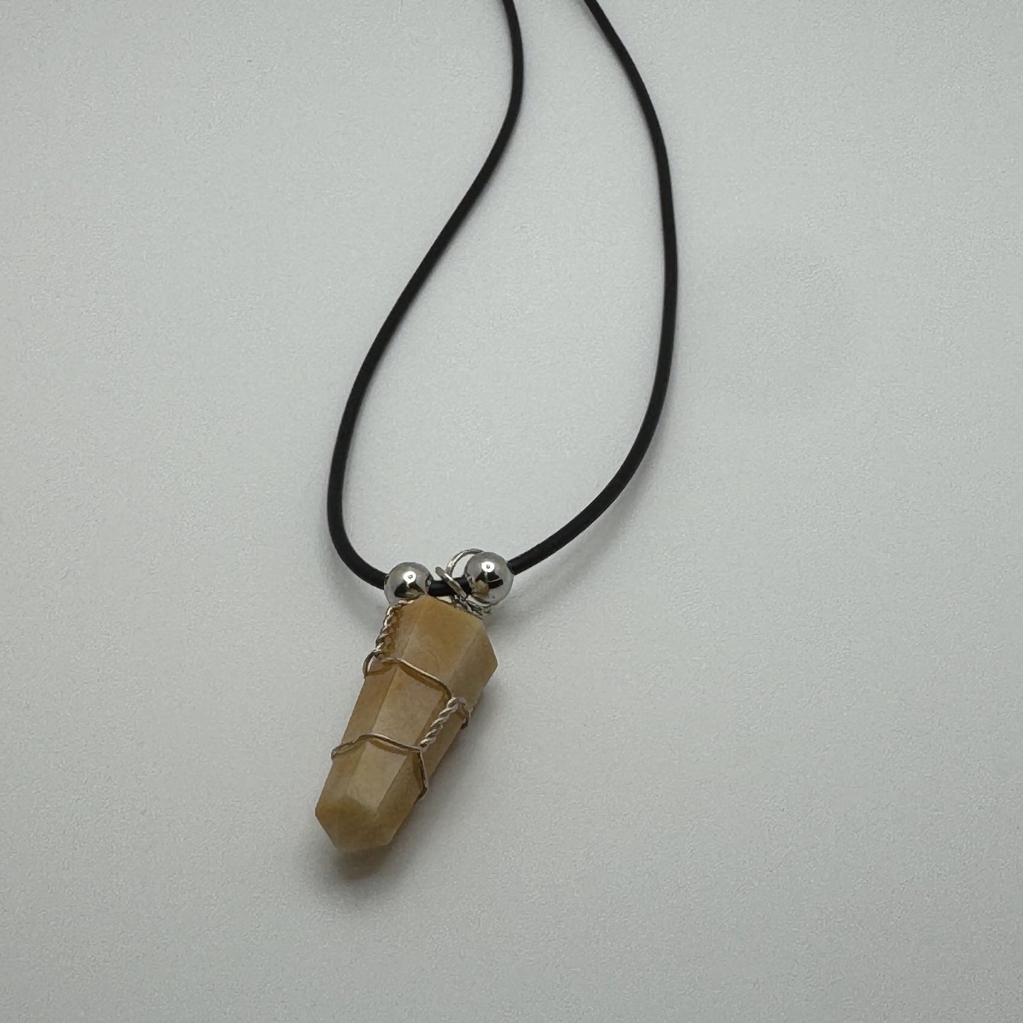 Western Woods Natural Stone Point Pendant Necklace