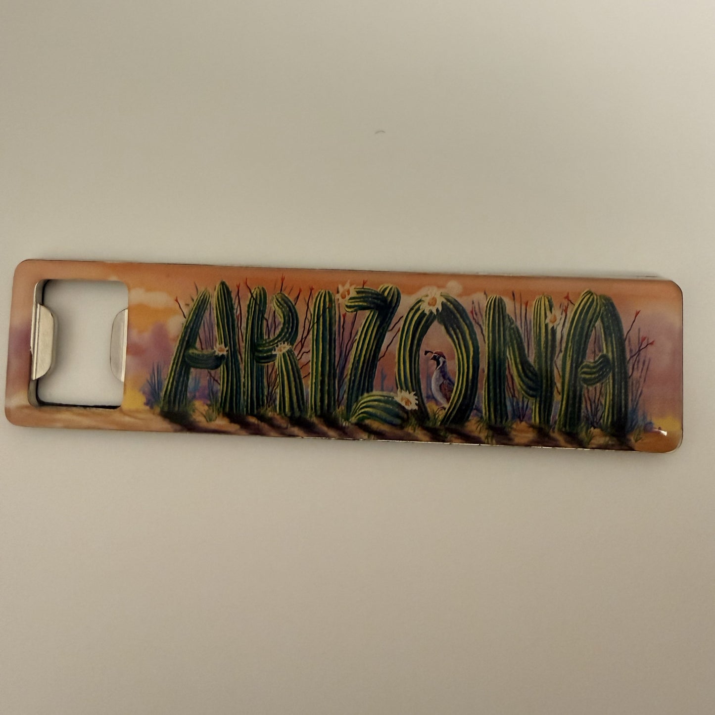 Arizona Cactus Letters Bottle Opener