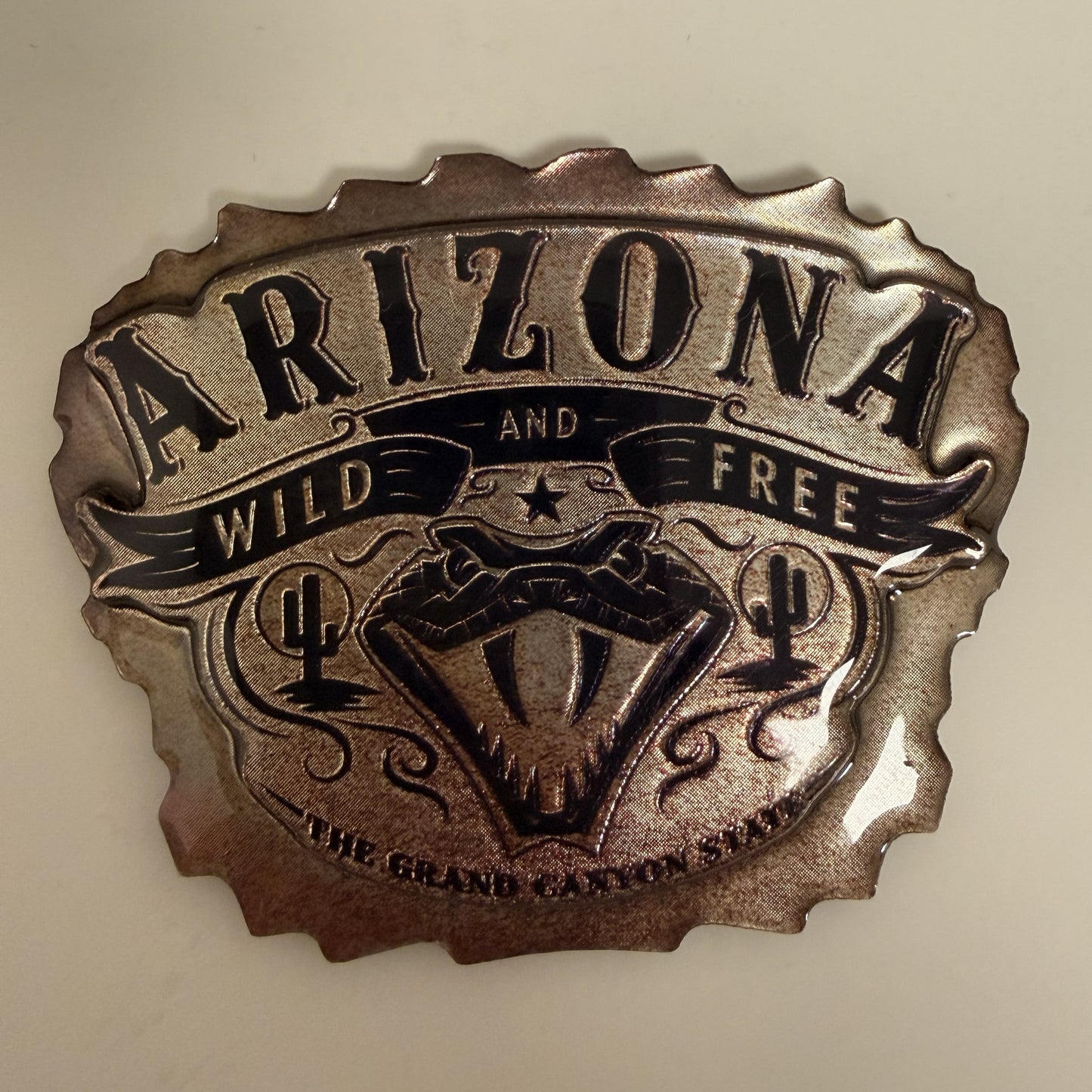Arizona "Wild and Free" Rattlesnake Magnet