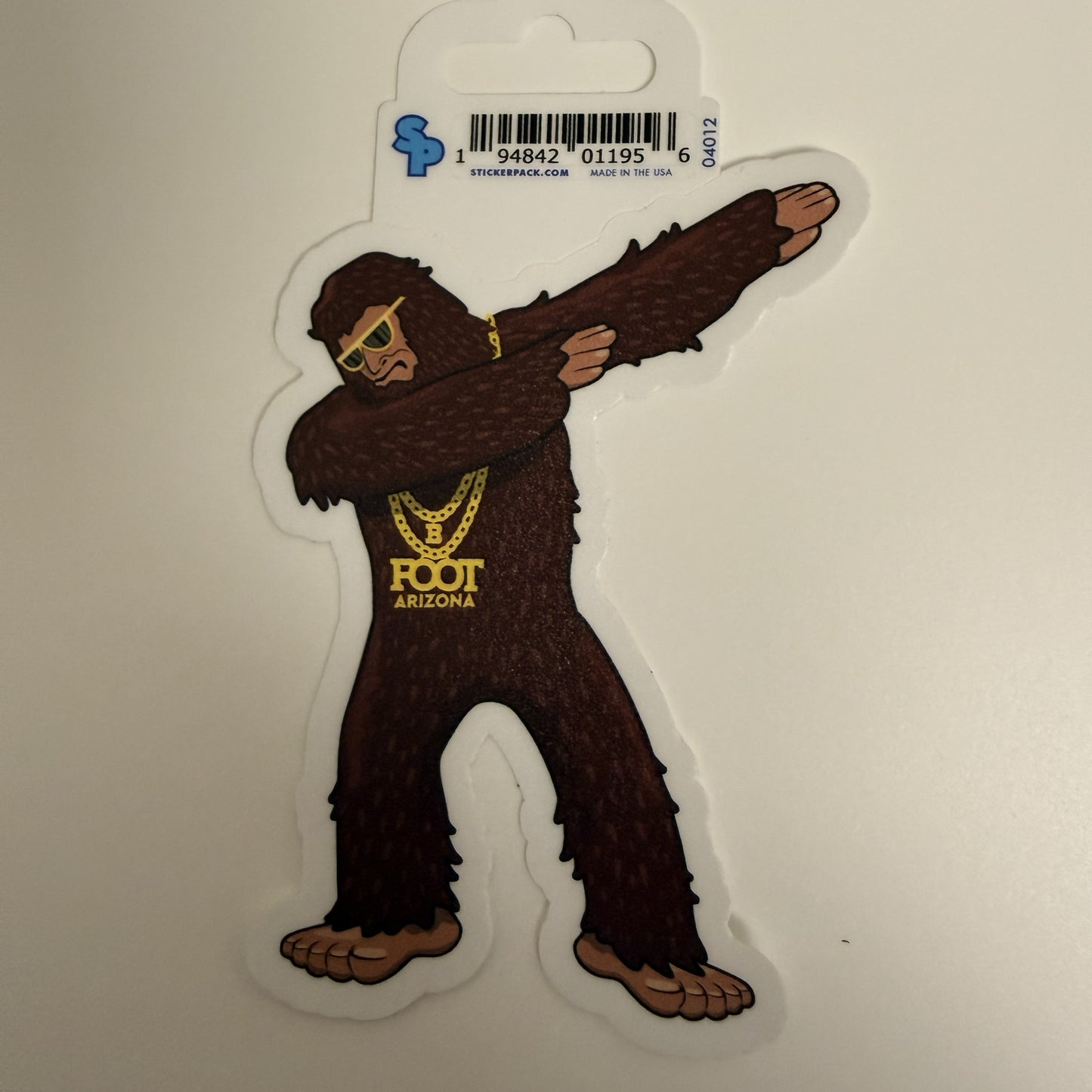 Dabbin' Bigfoot Arizona Sticker