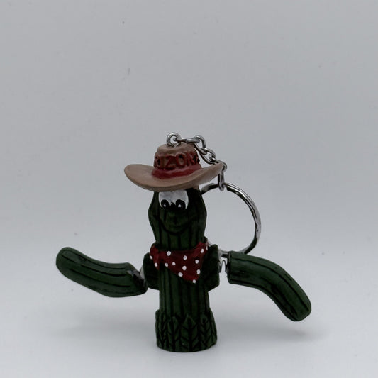 Cowboy Cactus Arizona Keychain