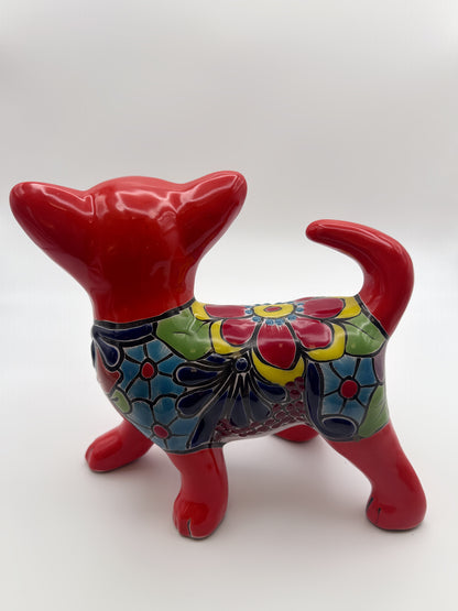 Talavera Chihuahua Ceramic Figurine