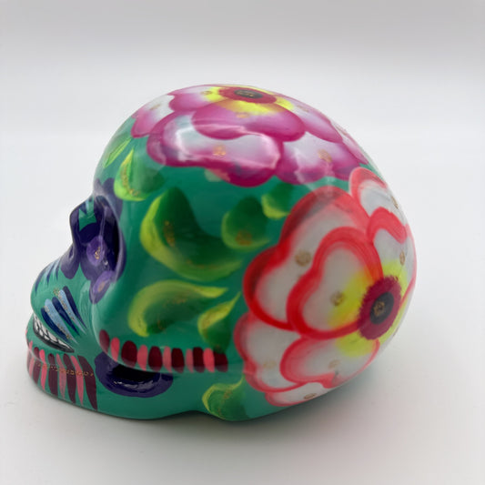 Hand-Painted Ceramic Calavera Skull