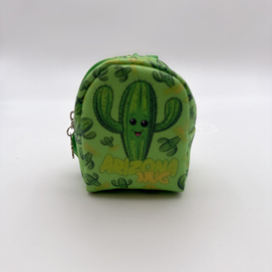Mini Cactus Backpack Coin Pouch Keychain