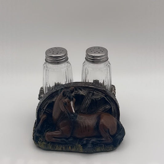 Horse Stable Salt and Pepper Shaker Set
