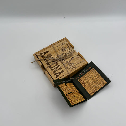 Arizona Bamboo Puzzle Coaster Set