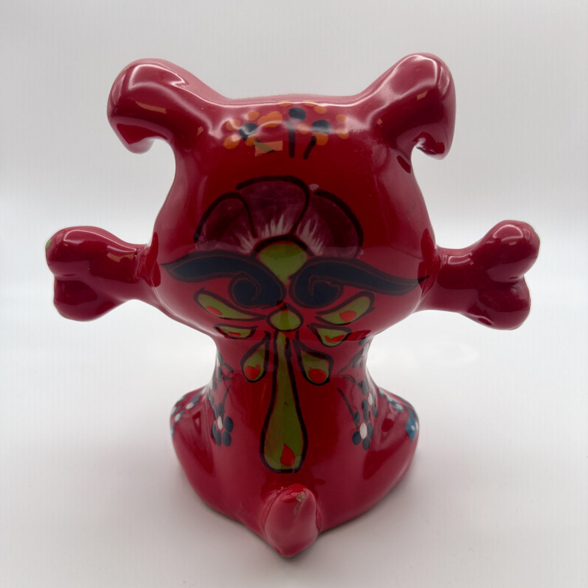 Talavera Hand-Painted Puppy Figurine