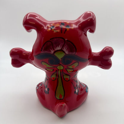 Talavera Hand-Painted Puppy Figurine