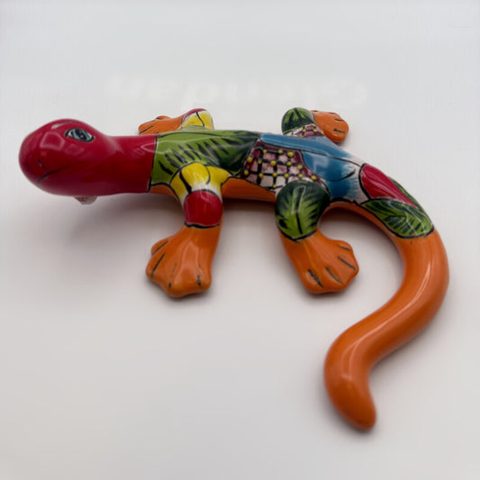 Talavera Hand-Painted Gecko Wall Decor