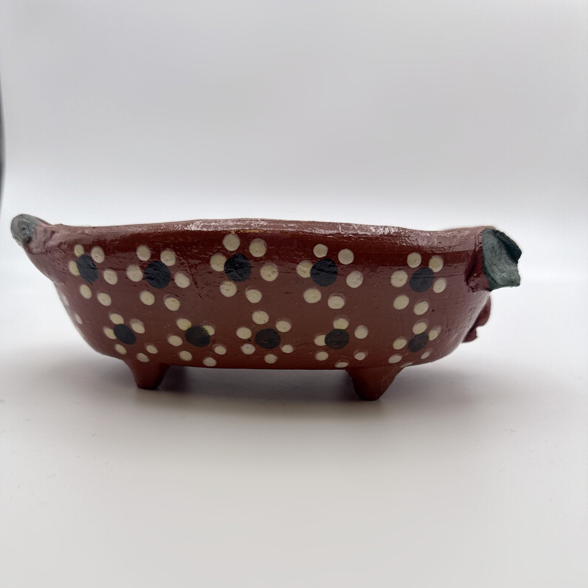 Hand-Painted Ceramic Pig Bowl