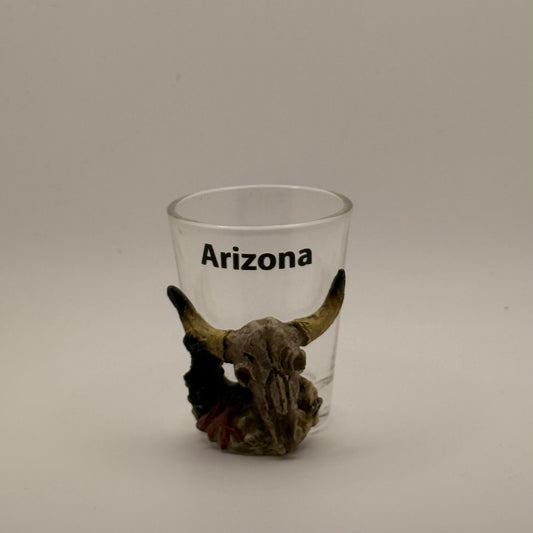 Arizona 3D Steer Skull Shot Glass