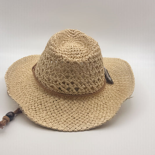 Open Weave Straw Western Hat